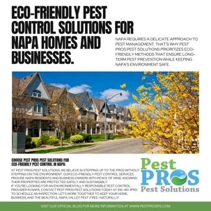 Eco-Friendly Pest Control in Napa: Pest Pros’ Sustainable Solutions for Homes & Businesses